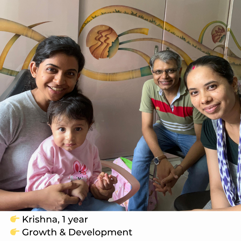 Underweight child, 1 year old, growth and development progress with pediatric nutrition.