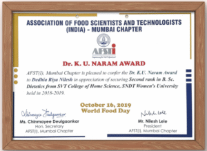 B. Sc Dietetics in Home Science